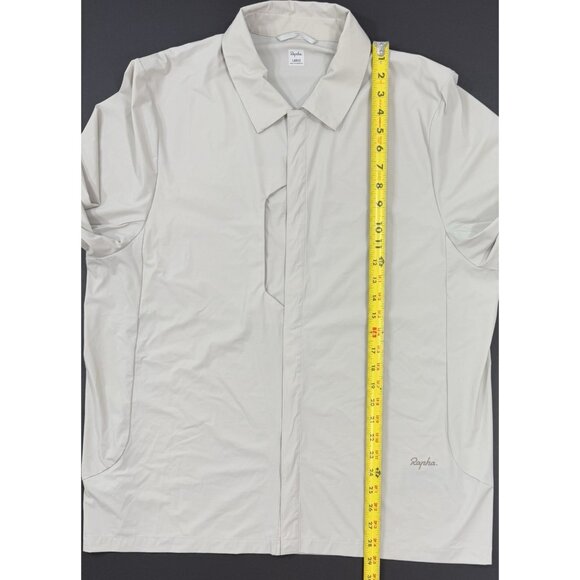 Rapha Mens Long Sleeve Tech Shirt Snap Cycling Commute Performance Sz Large - Picture 11 of 11